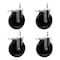 Service Caster 6 Inch Phenolic Swivel 34 Inch Threaded Stem Caster Set with Total Lock Brake SCC-TSTTL20S615-PHS-34212-4 - alternate 1